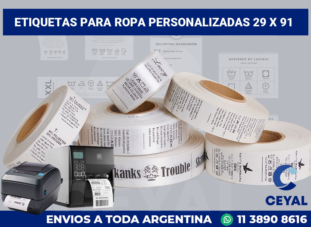 etiquetas para ropa personalizadas 29 x 91