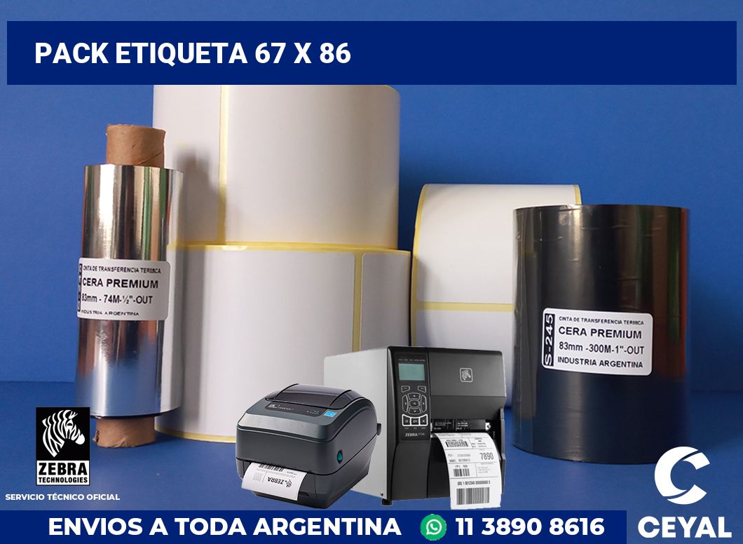 pack etiqueta 67 x 86