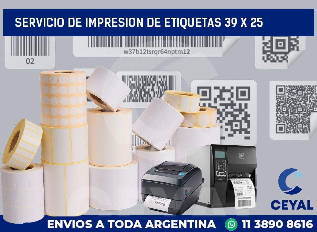 servicio de impresion de etiquetas 39 x 25