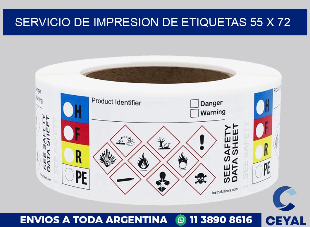 servicio de impresion de etiquetas 55 x 72