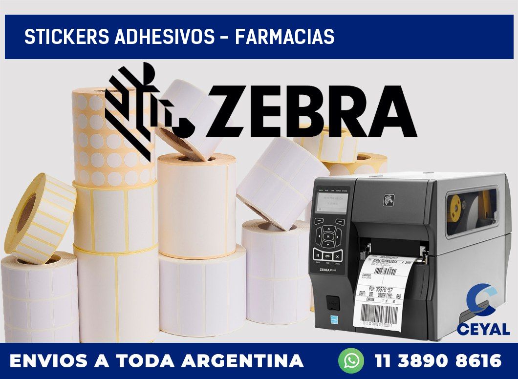 stickers adhesivos - Farmacias