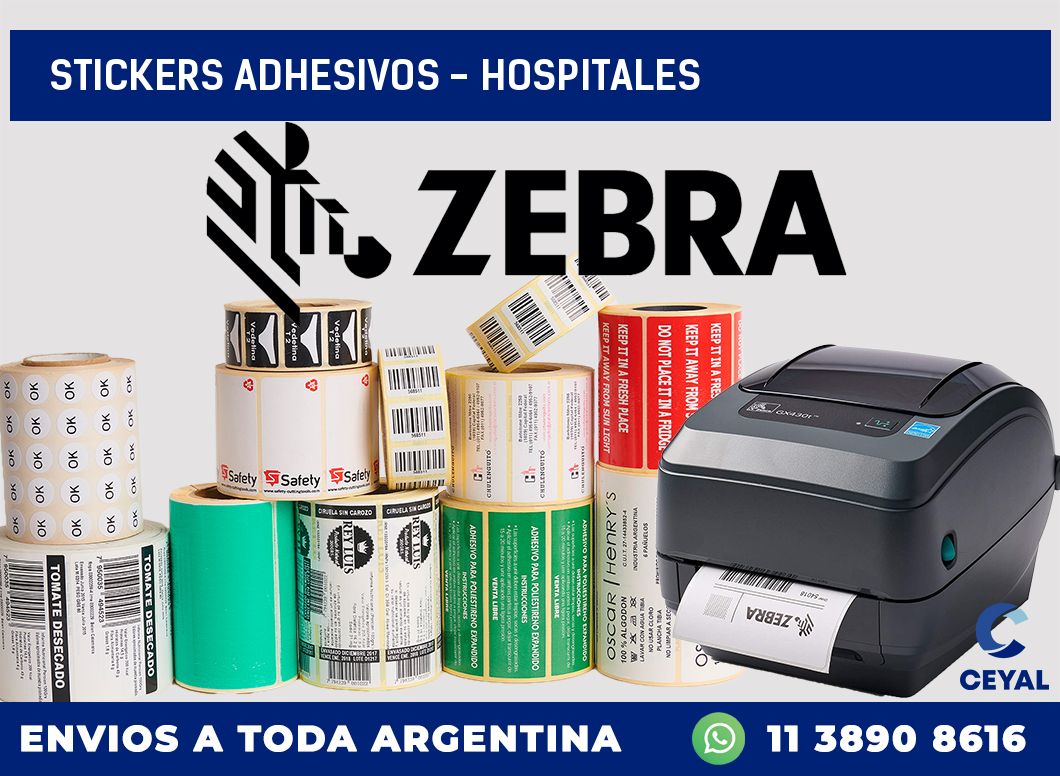 stickers adhesivos – Hospitales