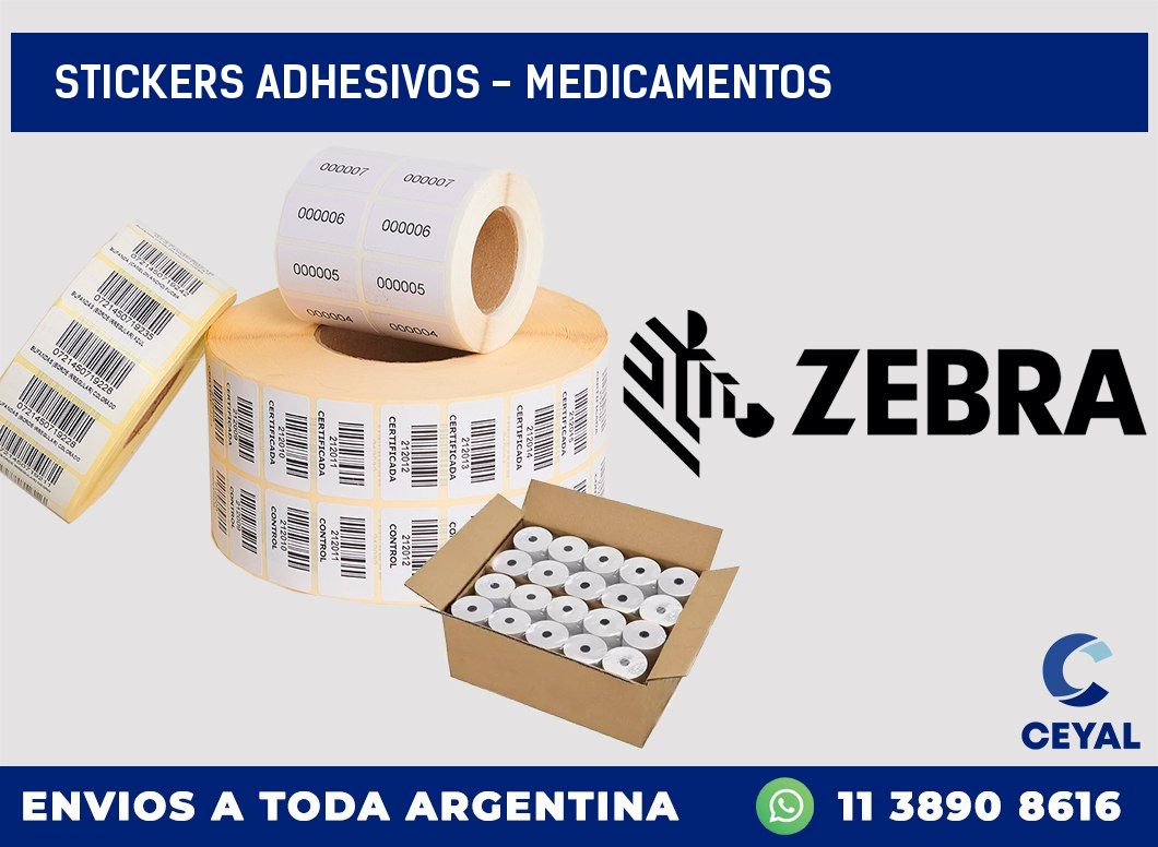 stickers adhesivos - Medicamentos