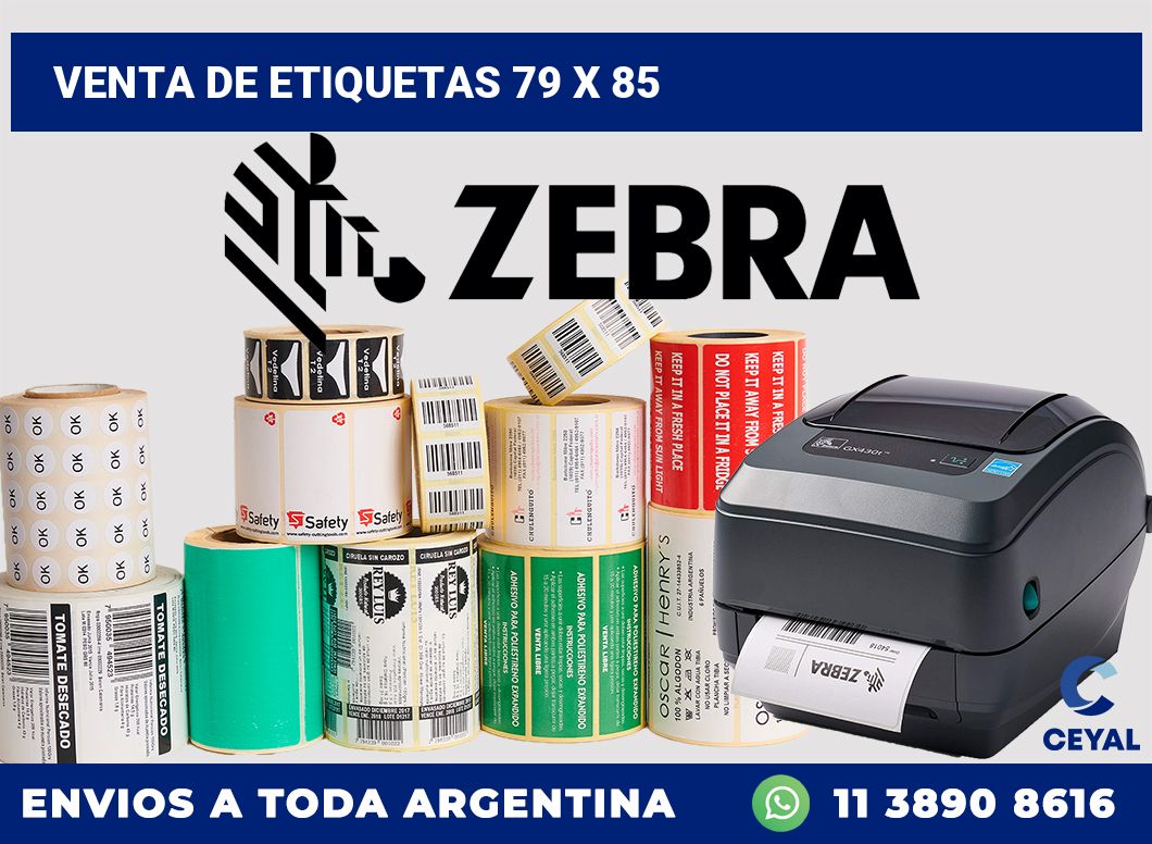 venta de etiquetas 79 x 85