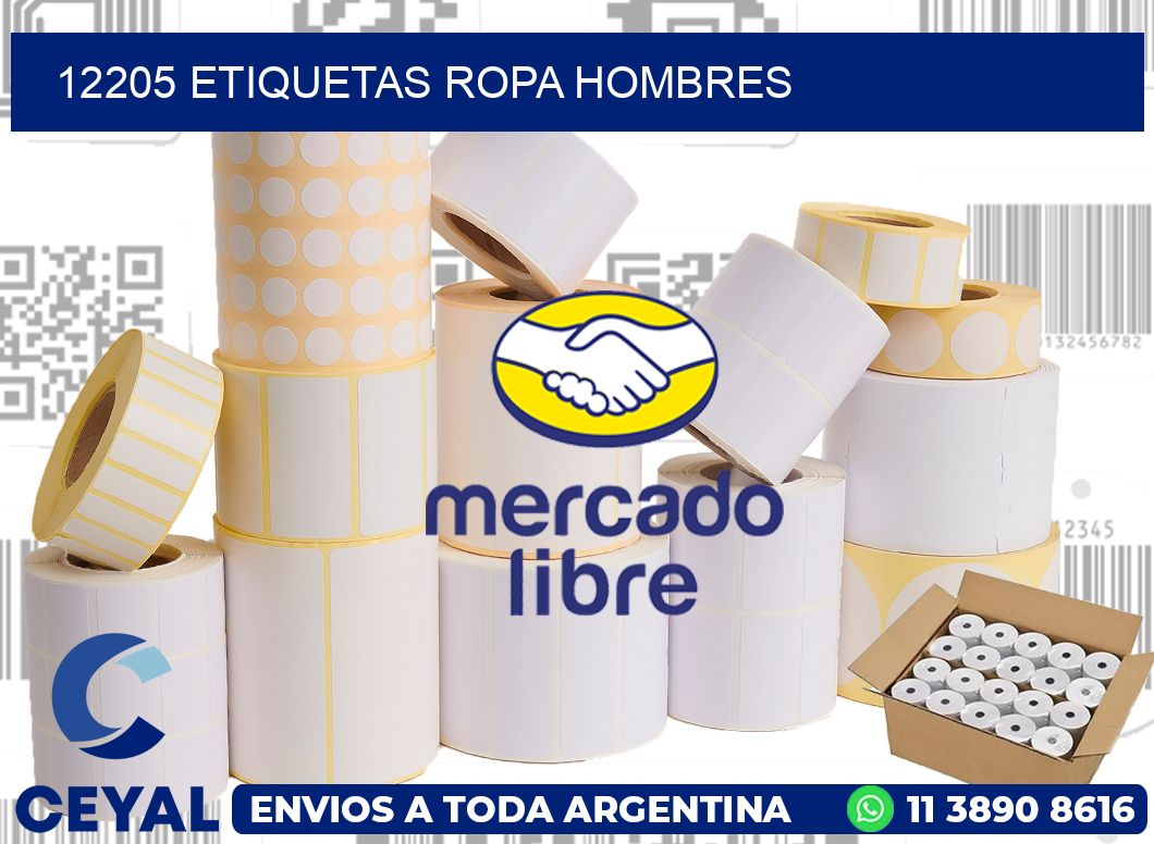 12205 Etiquetas ropa hombres