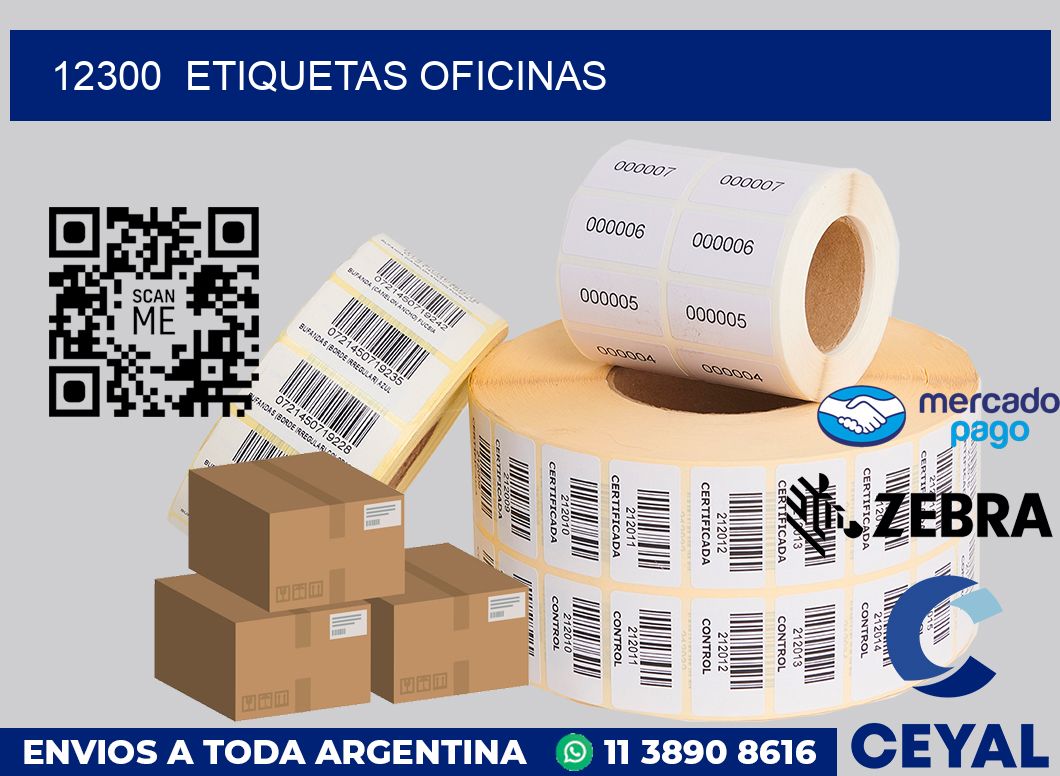 12300  Etiquetas oficinas