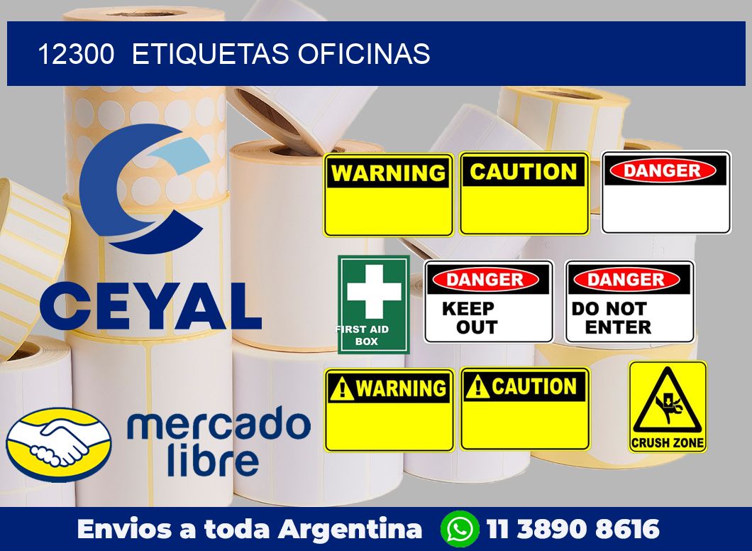 12300  Etiquetas oficinas