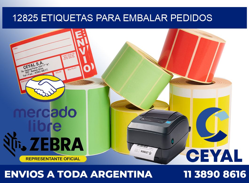 12825 Etiquetas para embalar pedidos