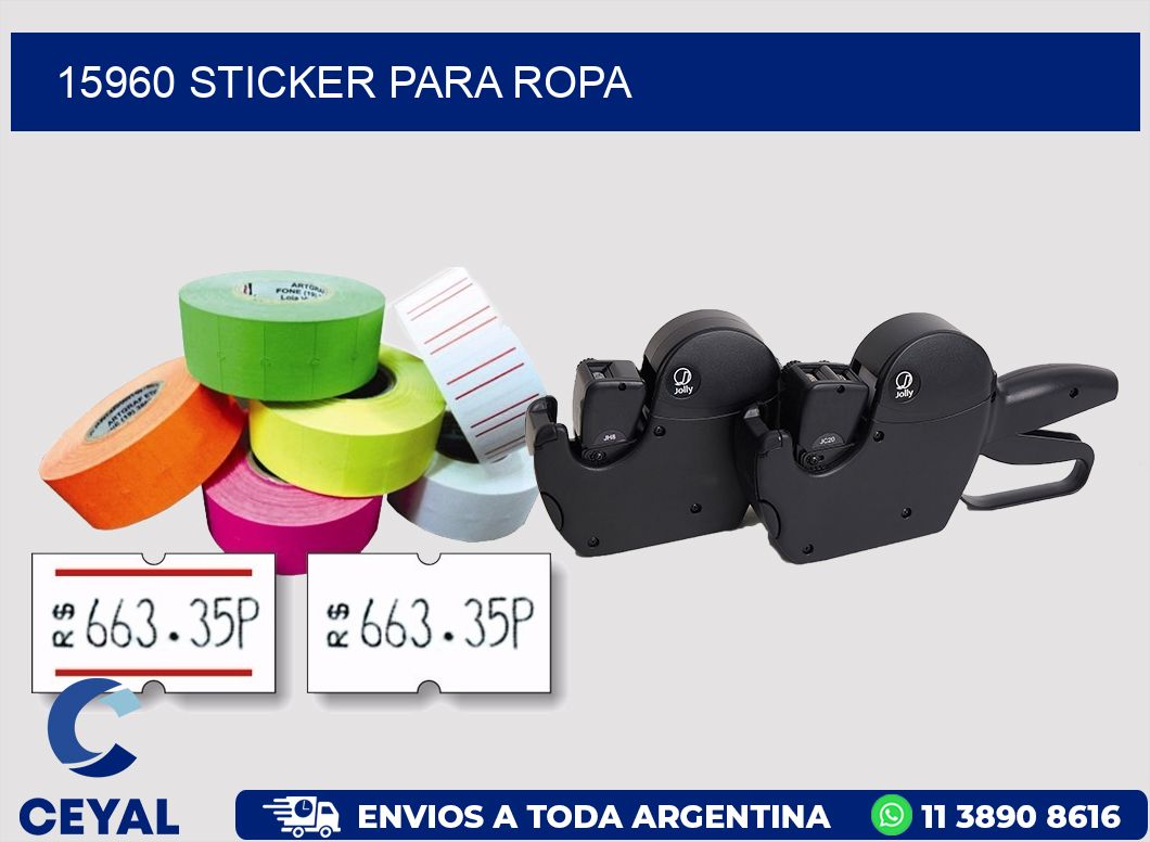 15960 Sticker para ropa