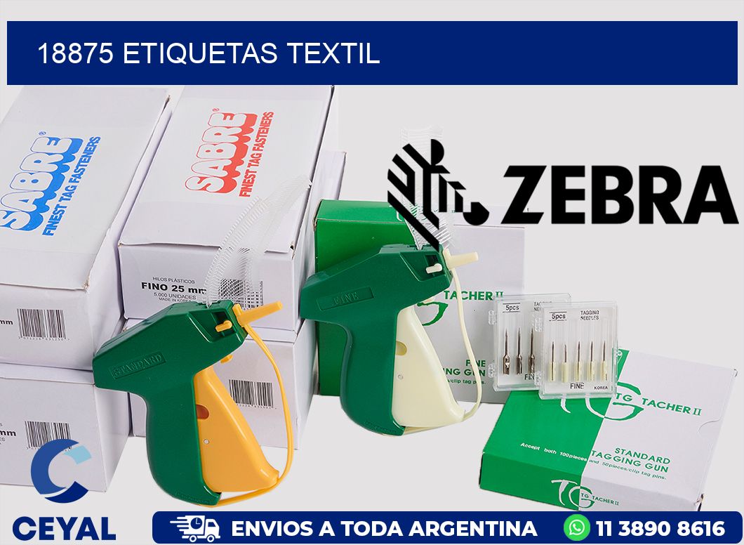 18875 etiquetas textil