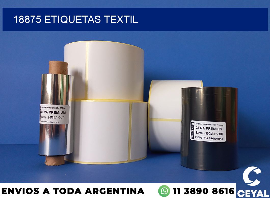 18875 etiquetas textil