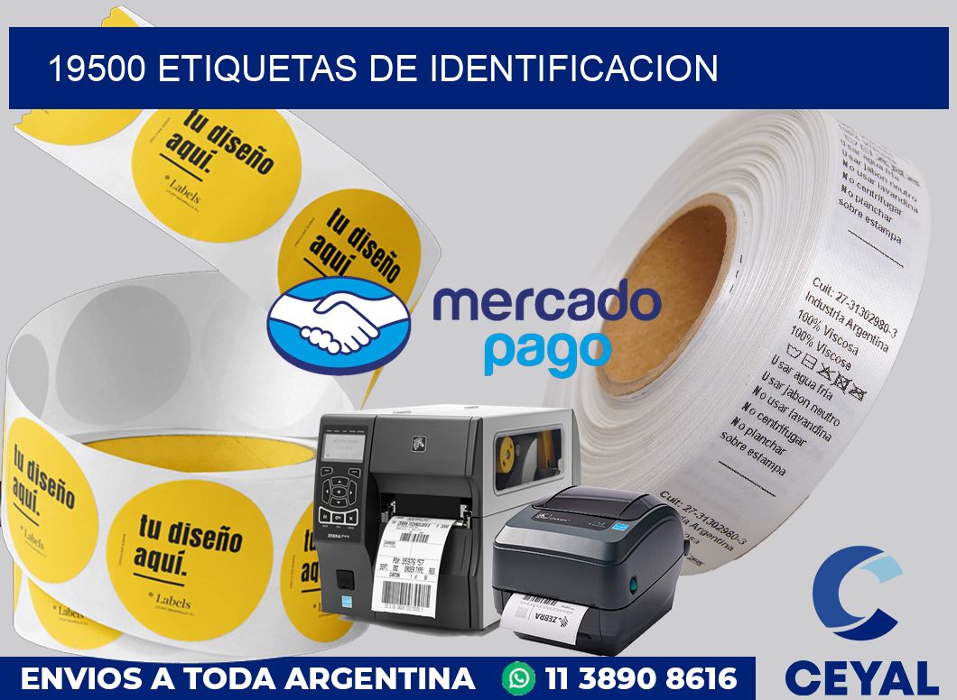 19500 Etiquetas de identificacion