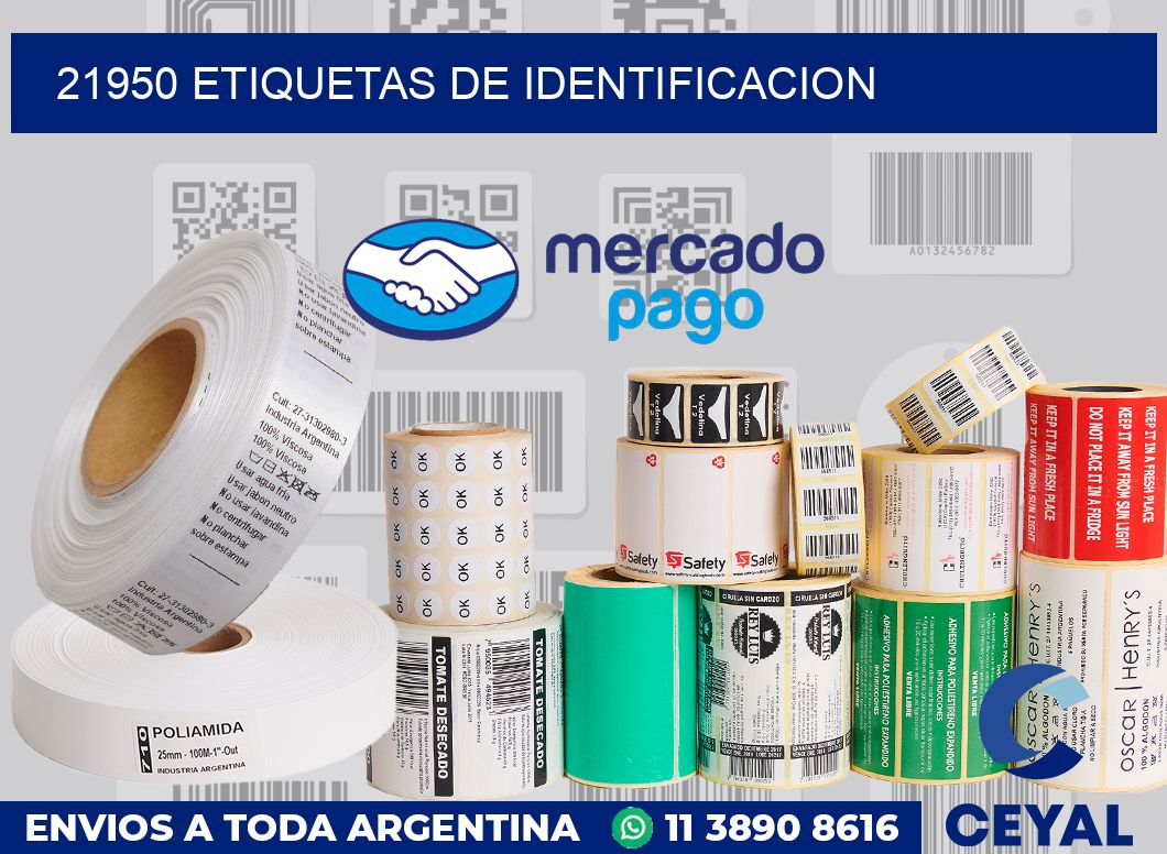 21950 Etiquetas de identificacion