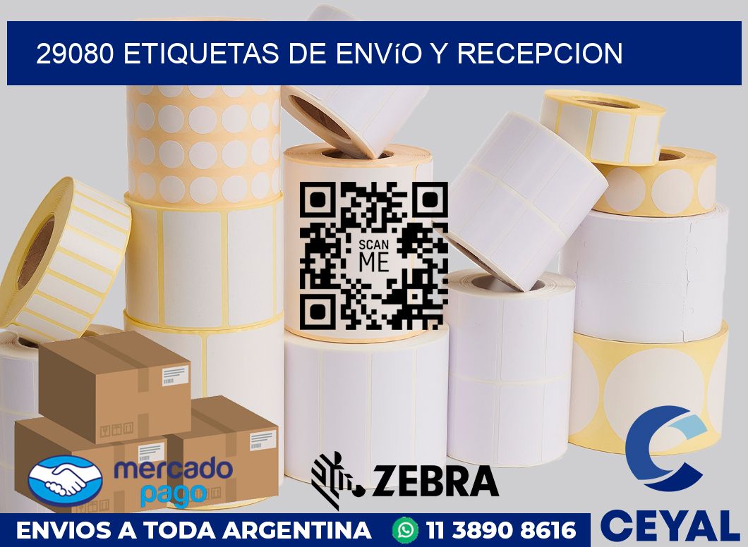 29080 Etiquetas de envío y recepcion