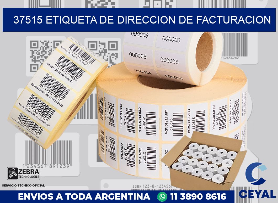 37515 Etiqueta de direccion de facturacion