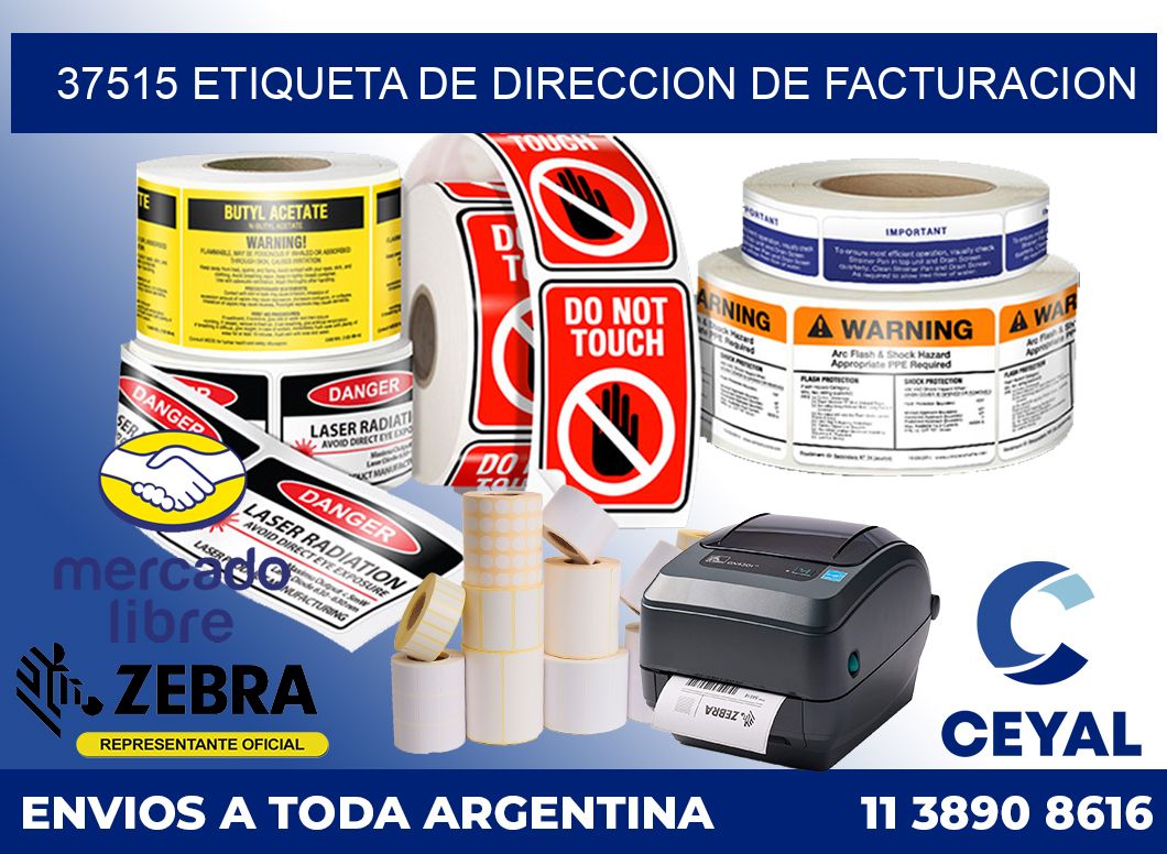 37515 Etiqueta de direccion de facturacion