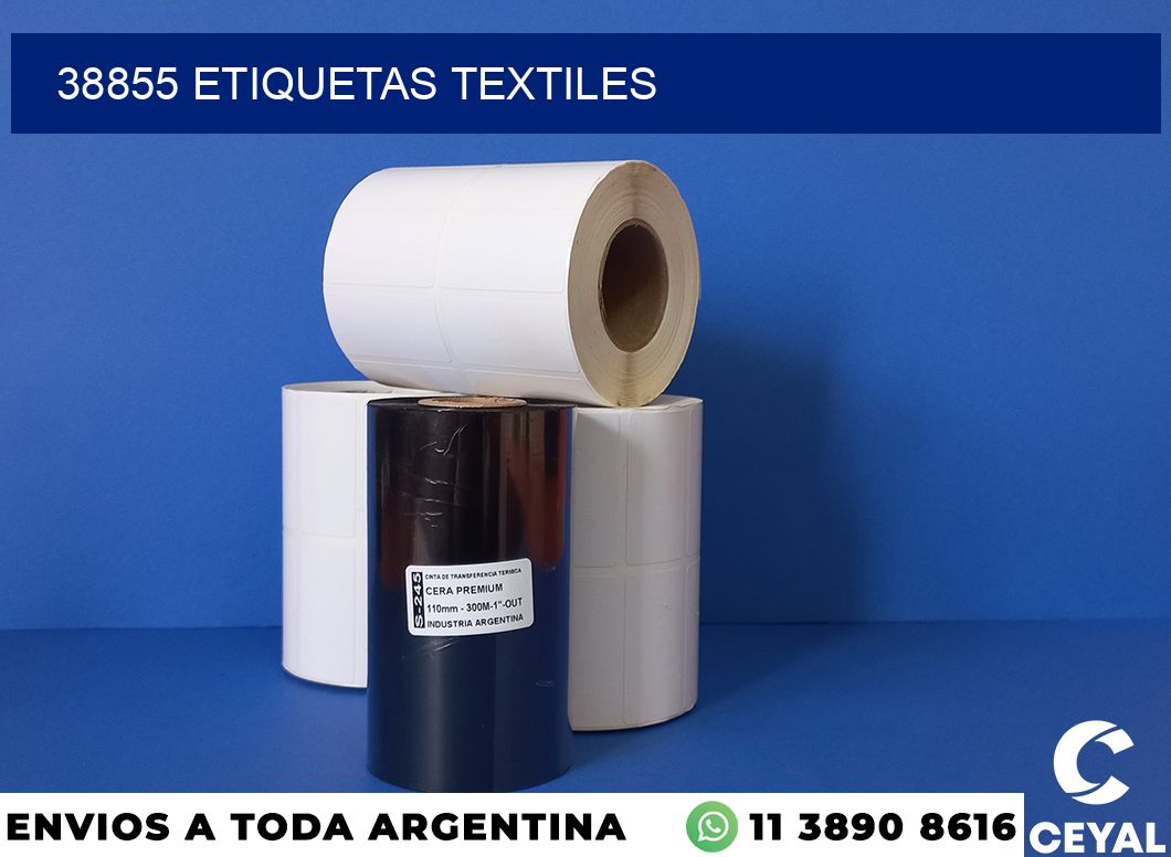 38855 etiquetas textiles