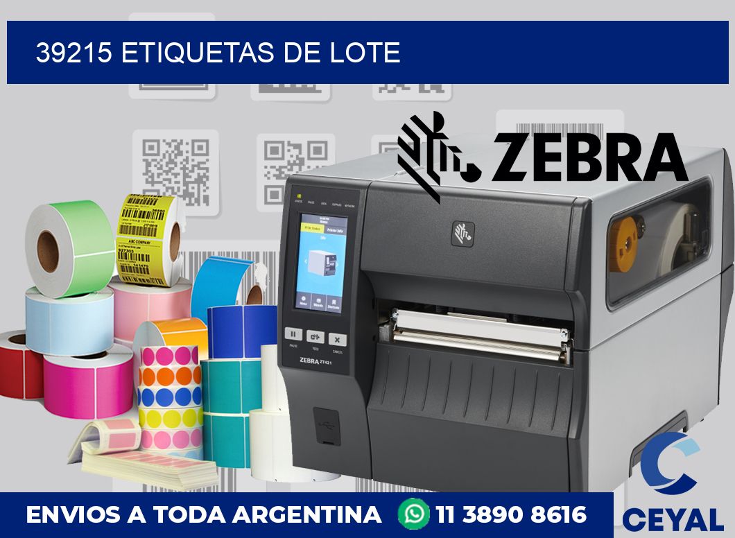 39215 Etiquetas de lote
