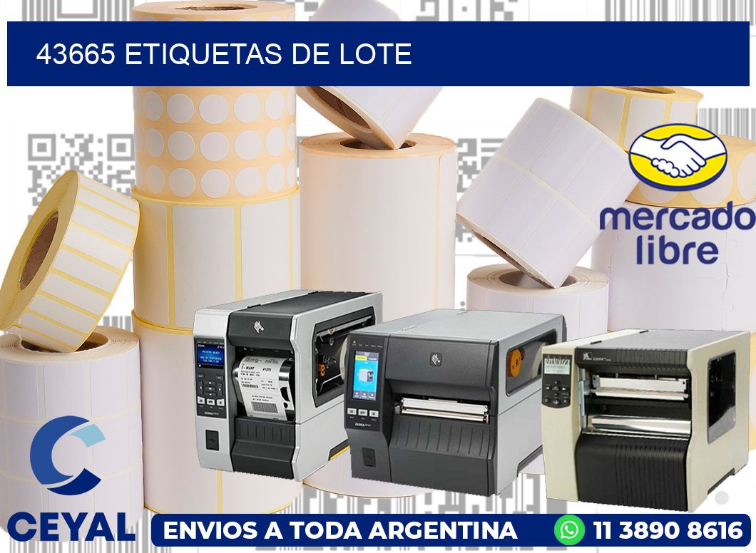 43665 Etiquetas de lote