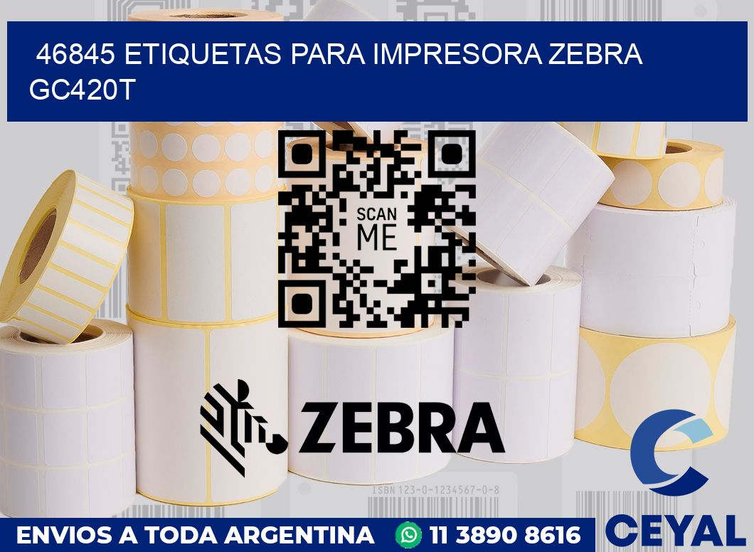46845 etiquetas para impresora zebra GC420T