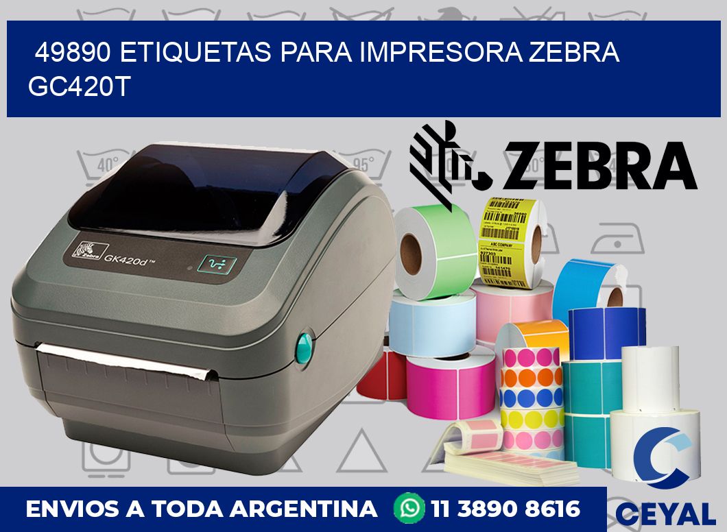49890 etiquetas para impresora zebra GC420T