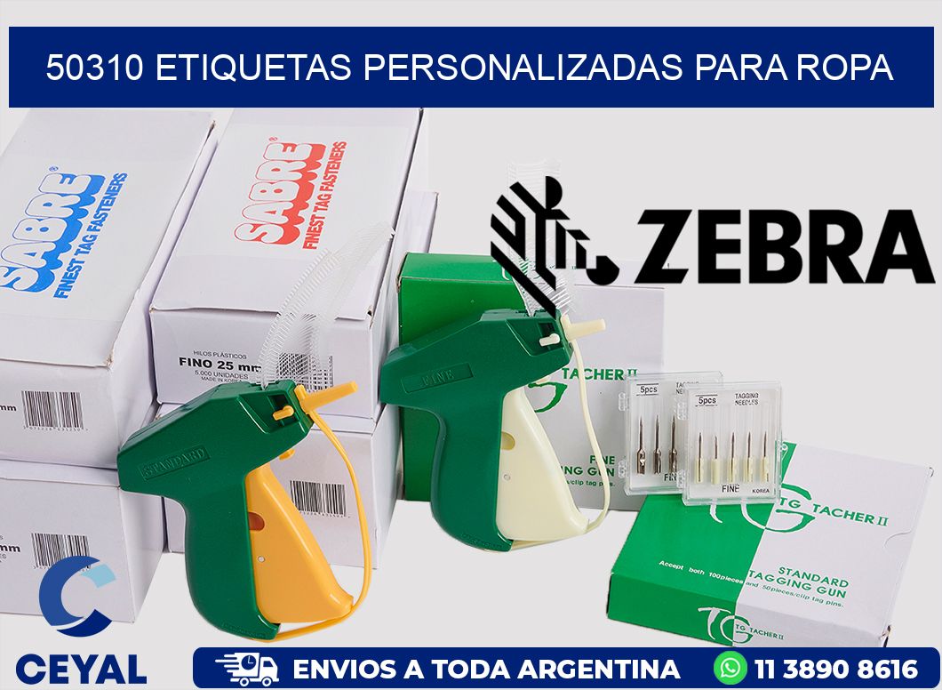 50310 Etiquetas personalizadas para ropa