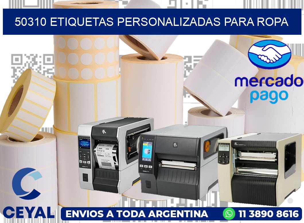50310 Etiquetas personalizadas para ropa