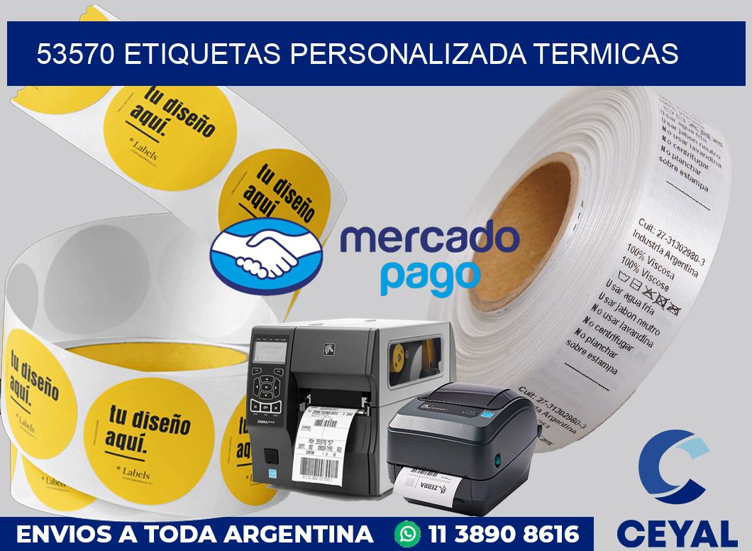 53570 etiquetas personalizada termicas