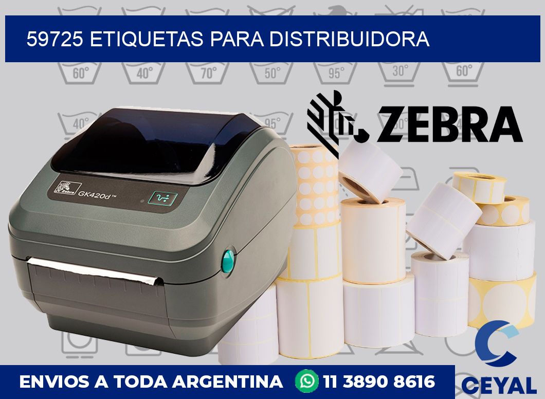 59725 etiquetas para distribuidora
