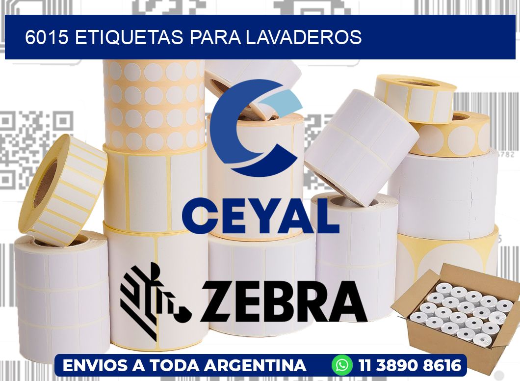 6015 Etiquetas para lavaderos