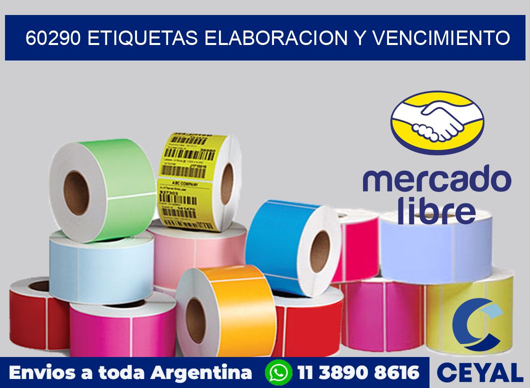 60290 Etiquetas elaboracion y vencimiento