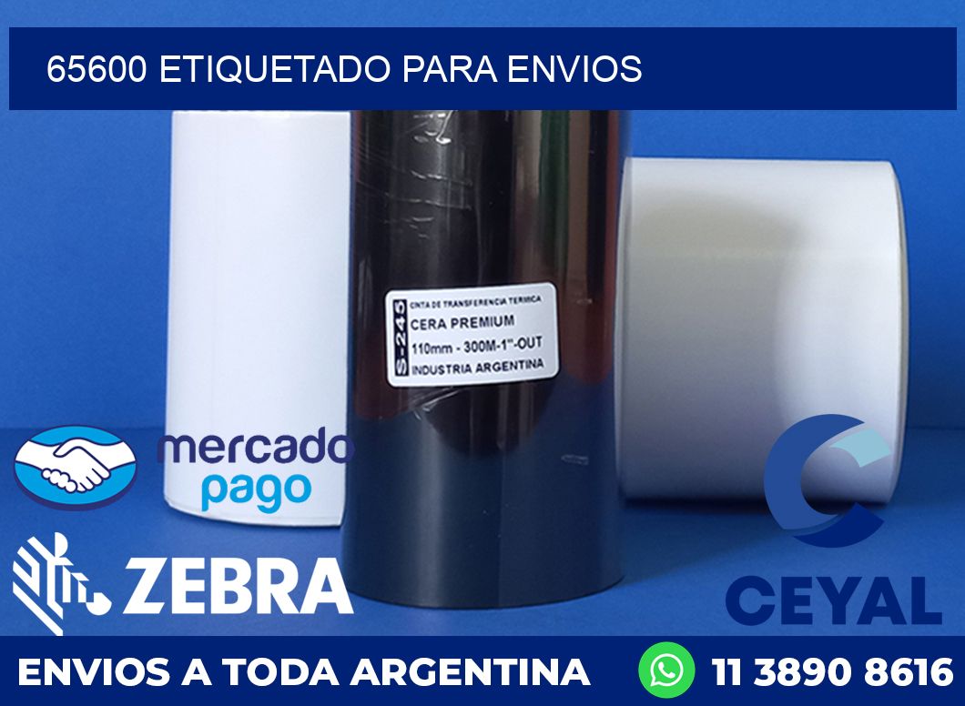 65600 etiquetado para envios