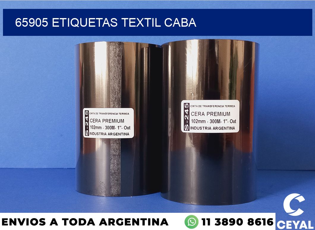 65905 etiquetas textil caba