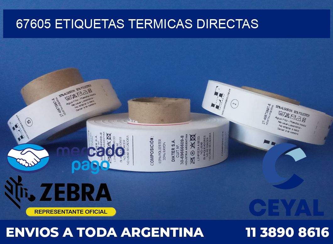 67605 Etiquetas termicas directas