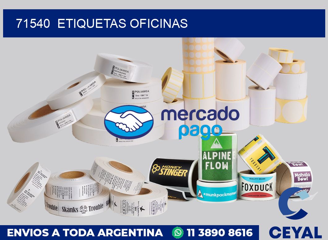 71540  Etiquetas oficinas