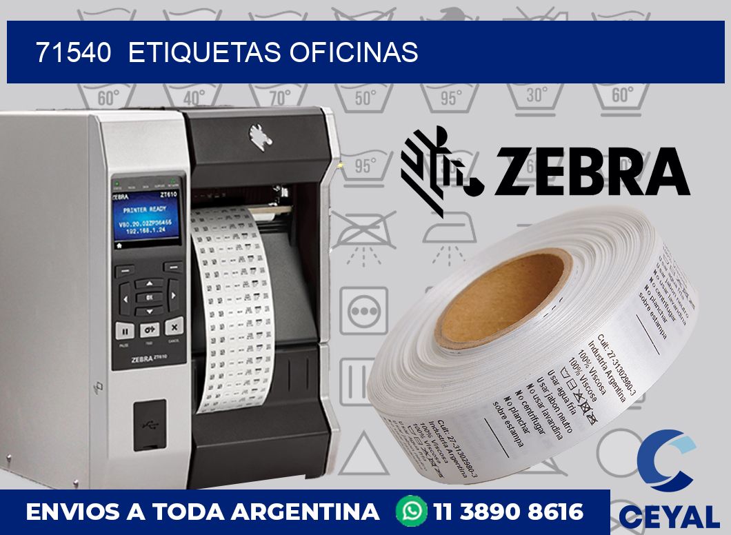 71540  Etiquetas oficinas