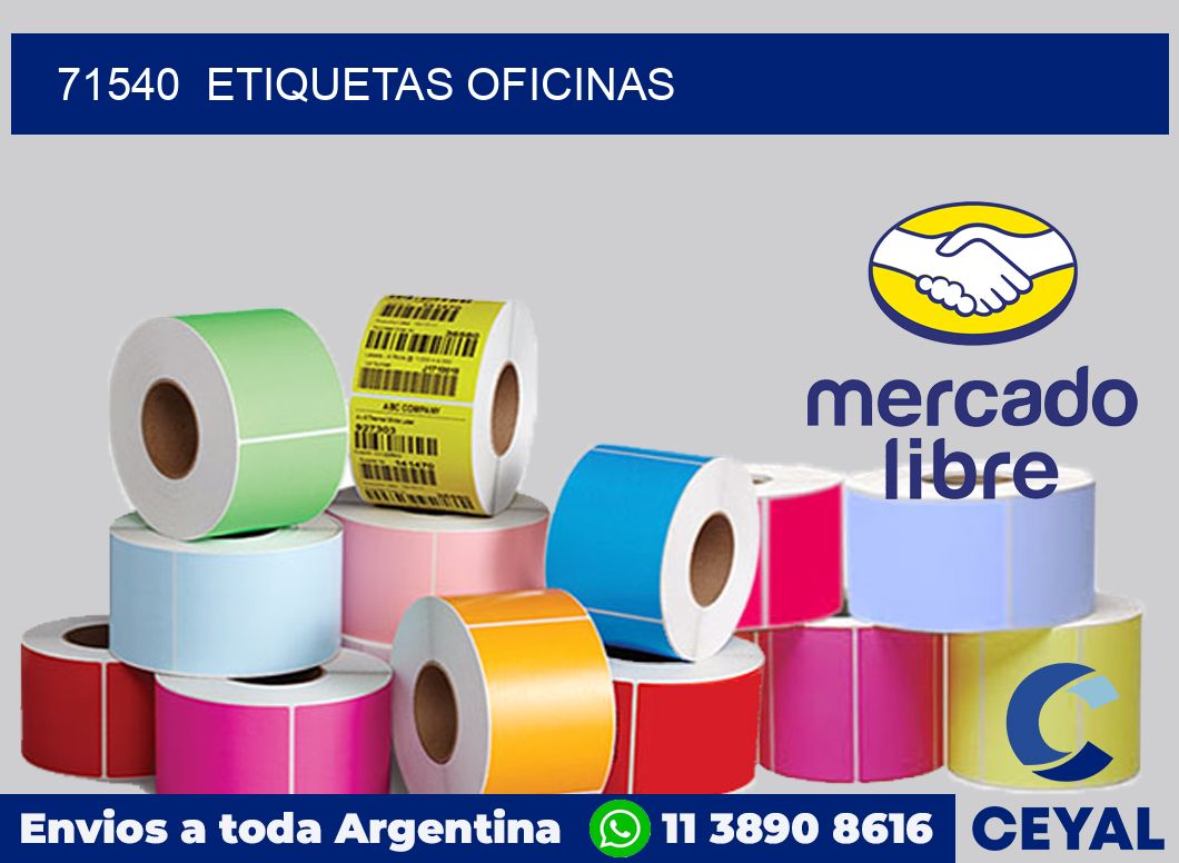 71540  Etiquetas oficinas