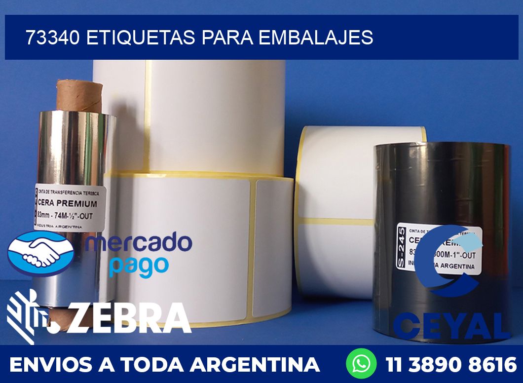 73340 etiquetas para embalajes
