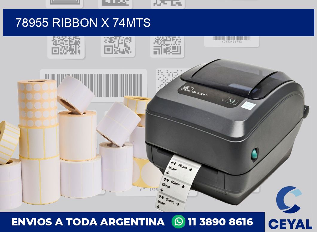 78955 ribbon x 74mts