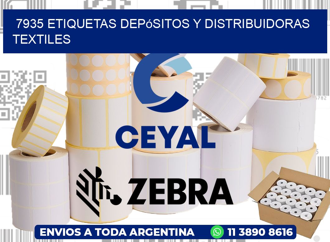7935 Etiquetas depósitos y distribuidoras textiles