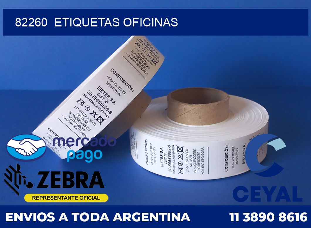 82260  Etiquetas oficinas