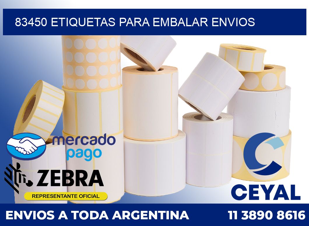 83450 Etiquetas para embalar envios