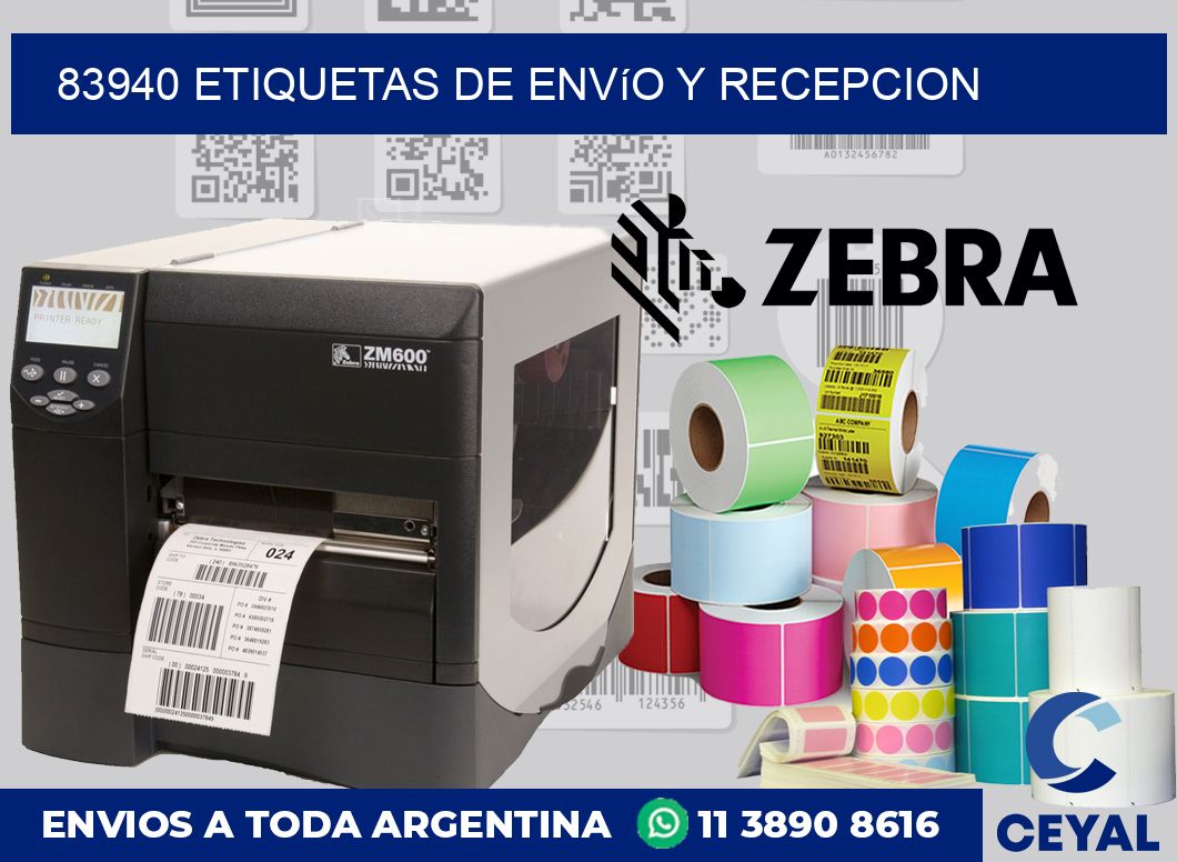83940 Etiquetas de envío y recepcion