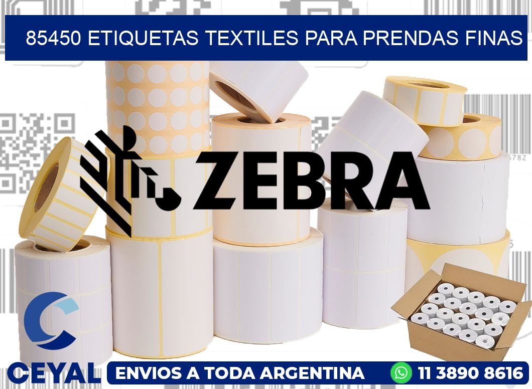 85450 Etiquetas textiles para prendas finas