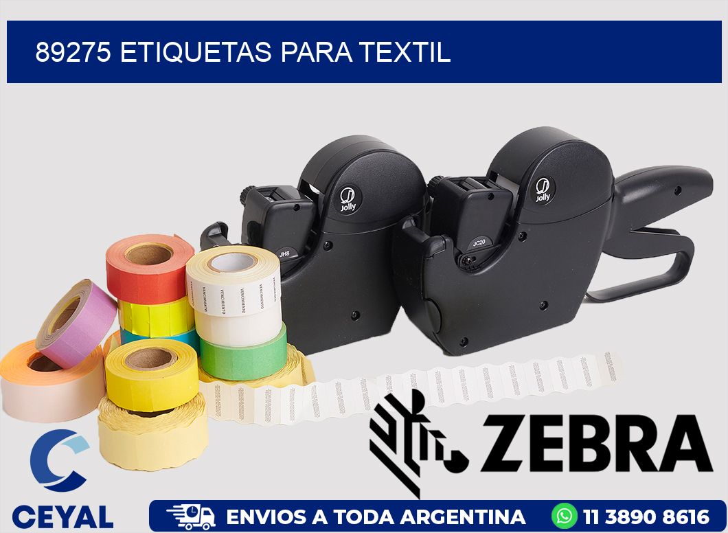 89275 etiquetas para textil