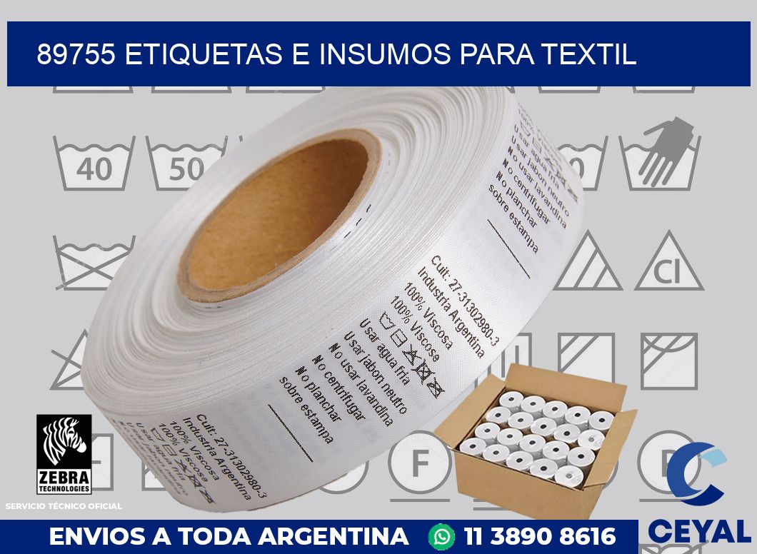 89755 etiquetas e insumos para textil