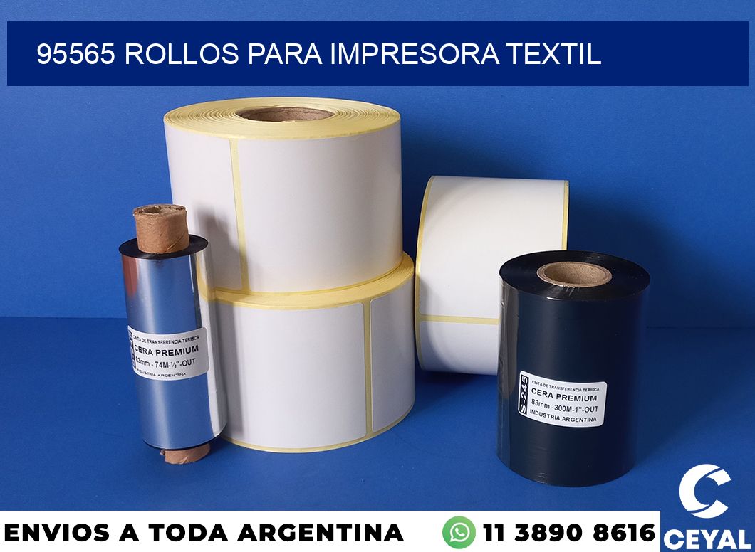 95565 rollos para impresora textil
