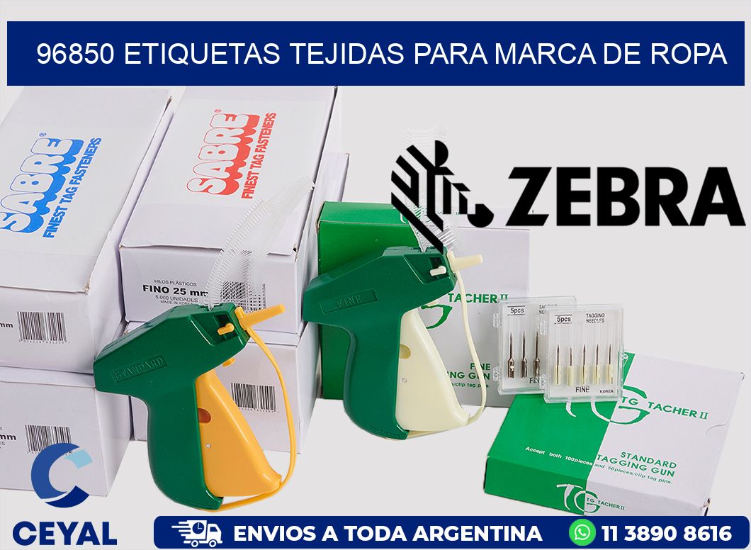 96850 Etiquetas Tejidas para Marca de Ropa