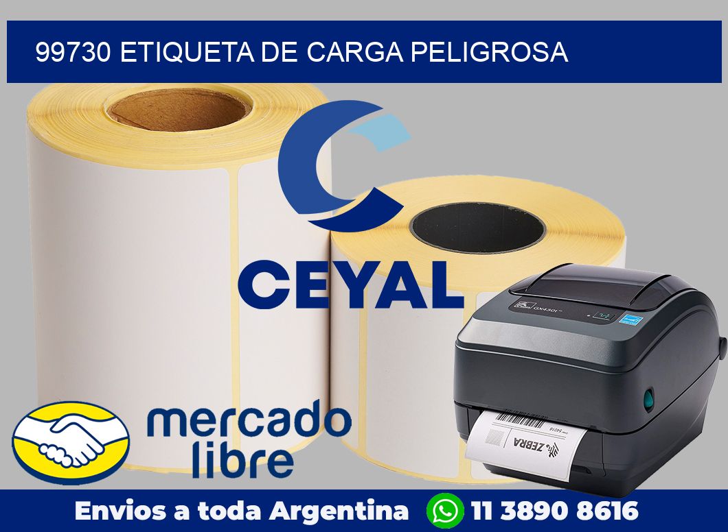 99730 Etiqueta de carga peligrosa