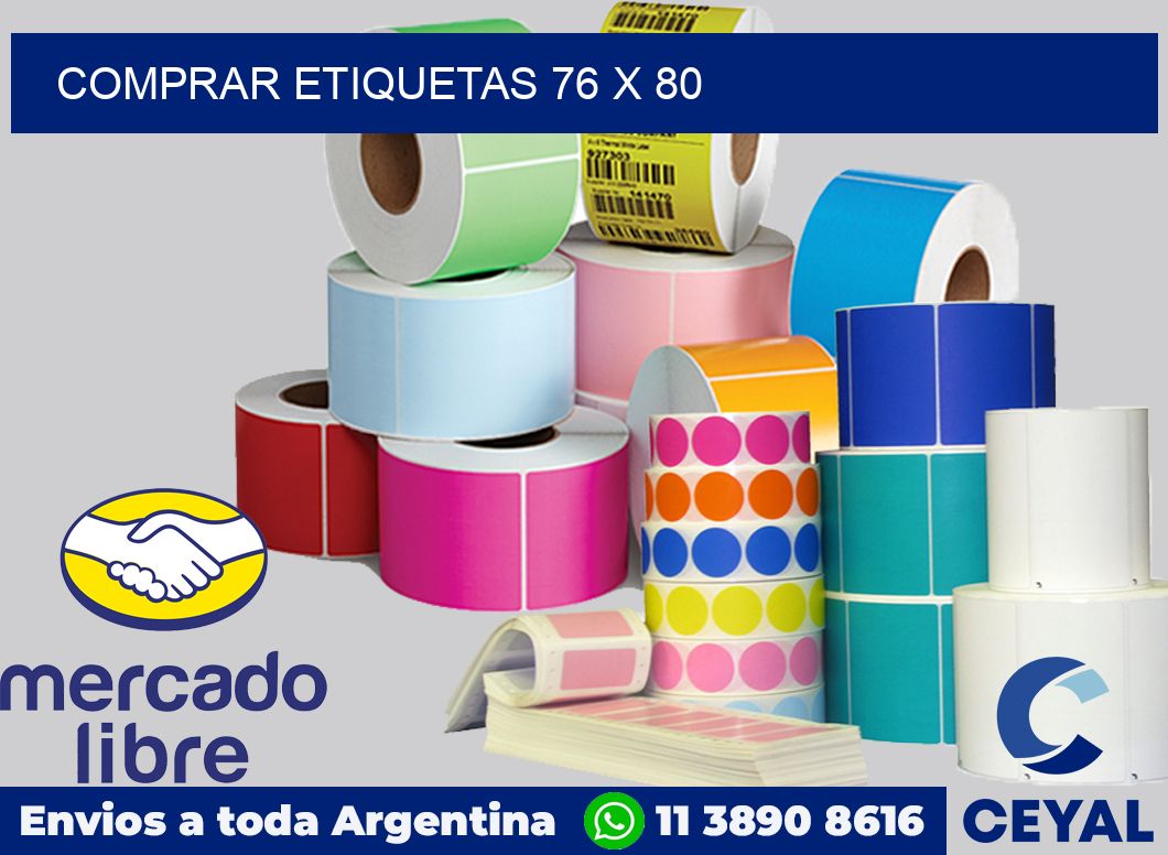 Comprar etiquetas 76 x 80